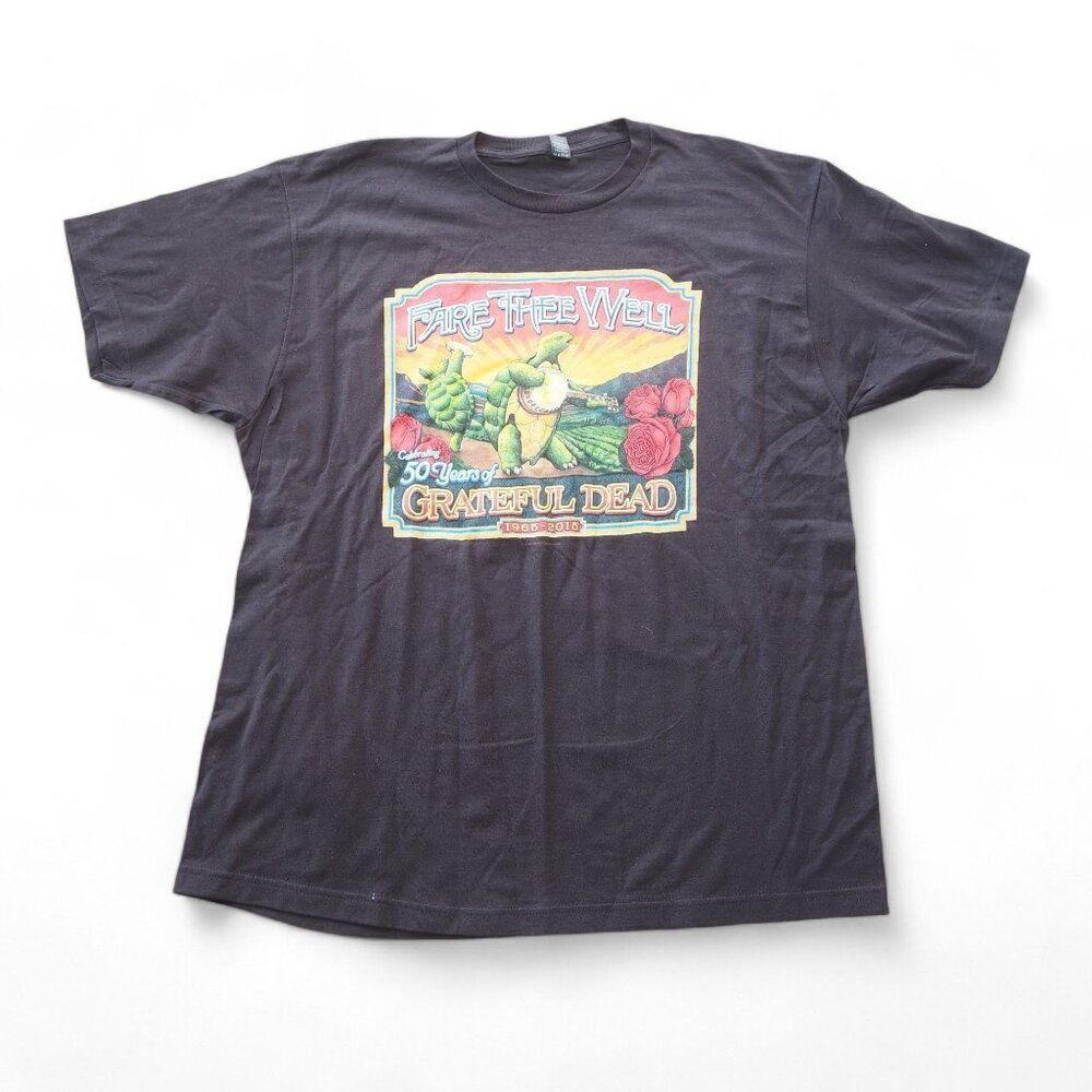 Tultex Grateful Dead 2015‎ Celebrating 50 years Fare Thee Well T-Shirt Men's XL